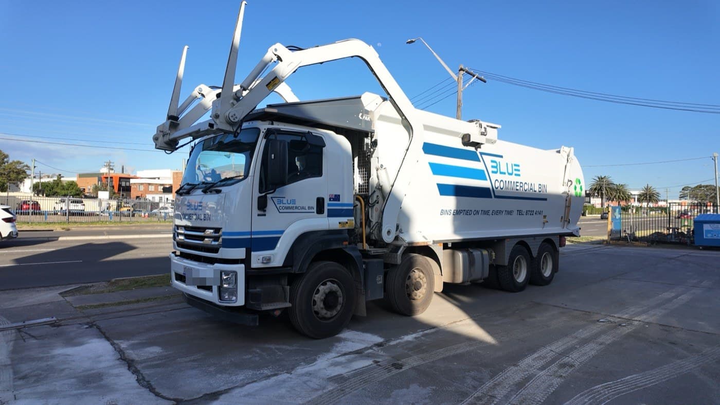 2025 Isuzu FXZ & front loader financed by TMF for Blue Skip Bins