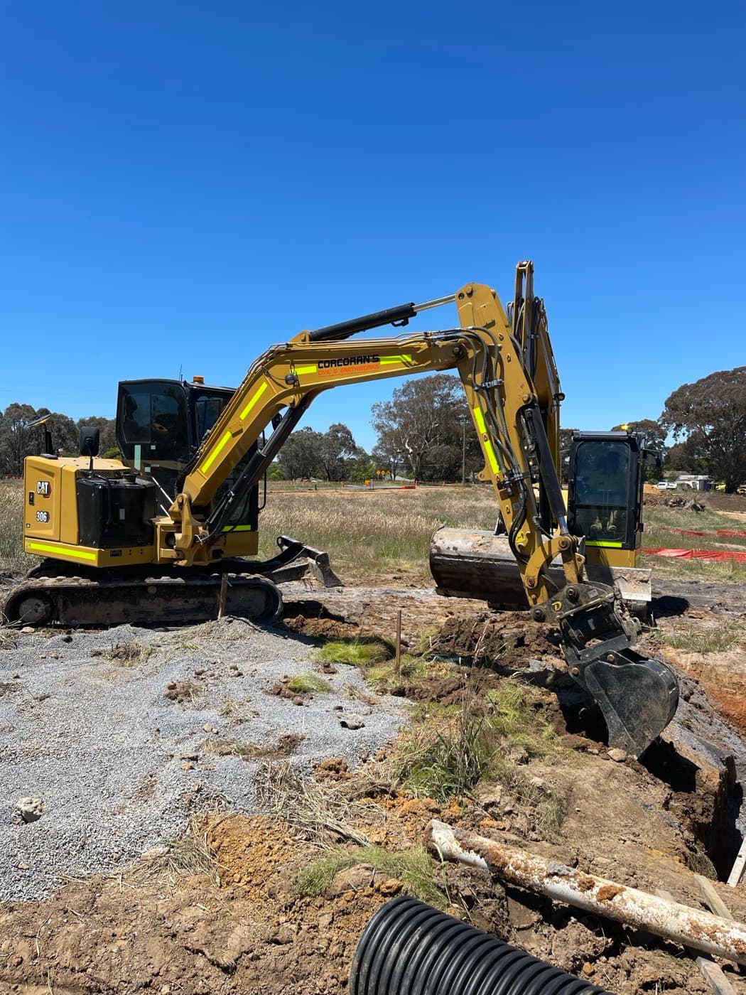2022 Cat 306 excavator financed by TMF for Corcoran’s Civil & Earthworks