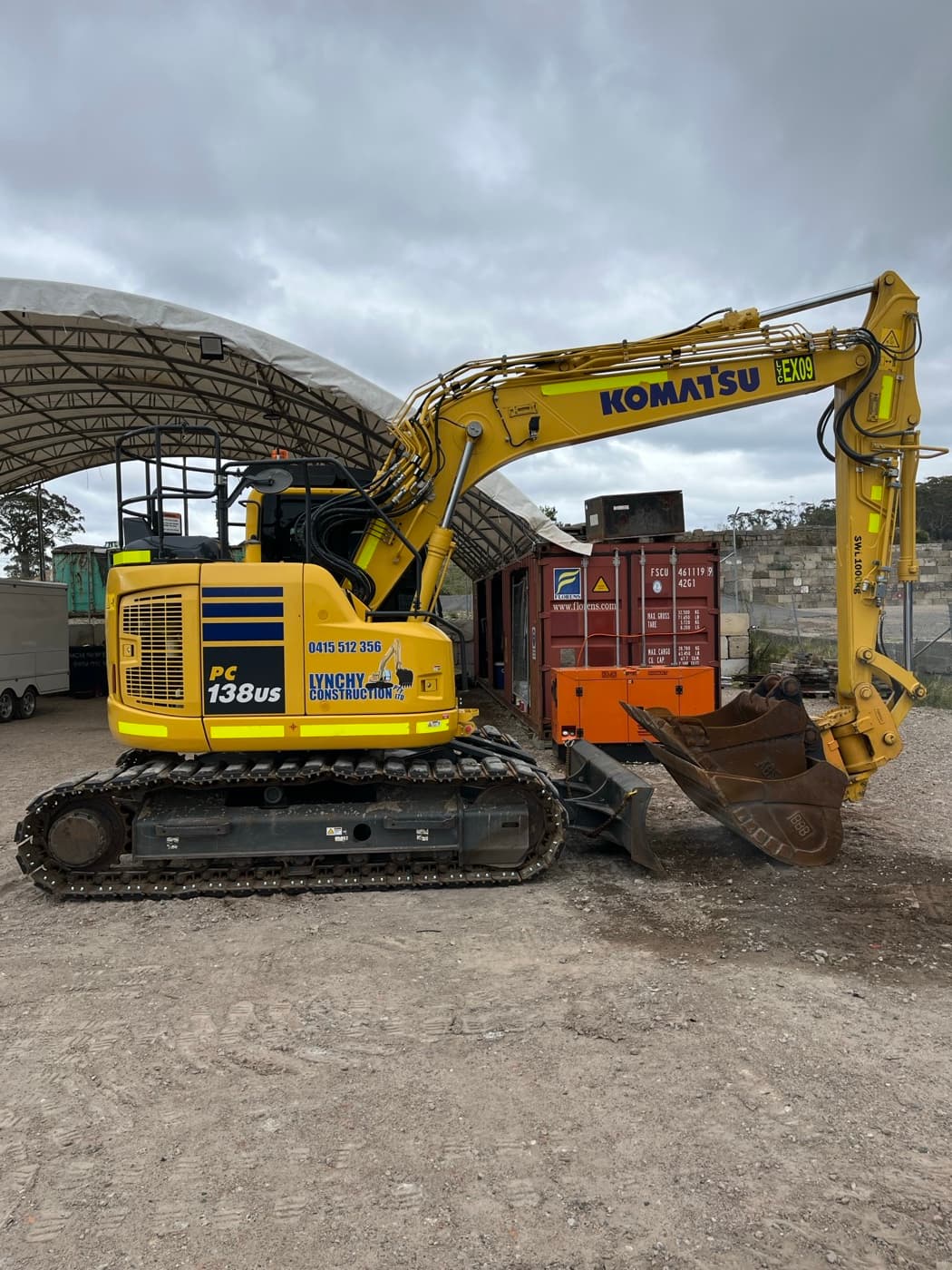 2020 Komatsu PC138 excavator financed by TMF for Lynchy Construction